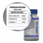 Zinco 40mg + Vitamina D3 7.000ui + Vitamina A 700ui C/120 Cápsulas - Imagem 2